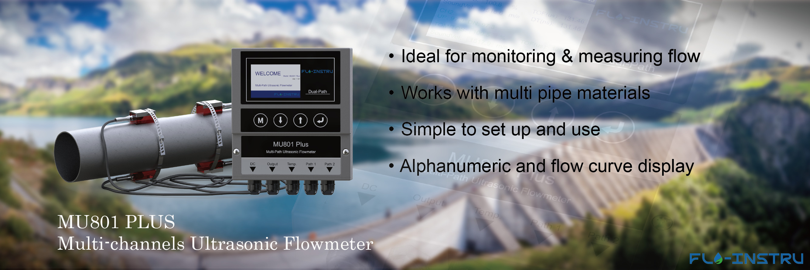 Quality Clamp-on Ultrasonic Flowmeter factory