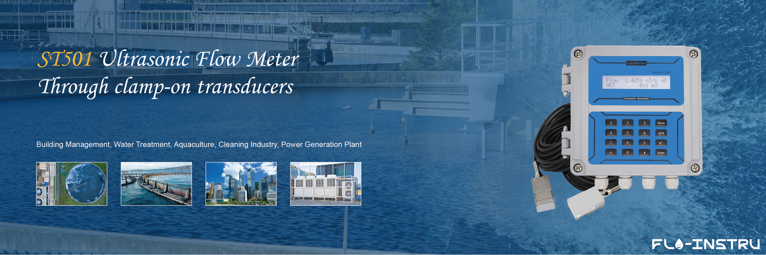 Quality Clamp-on Ultrasonic Flowmeter factory