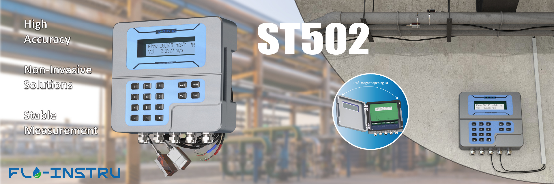 Quality Clamp-on Ultrasonic Flowmeter factory