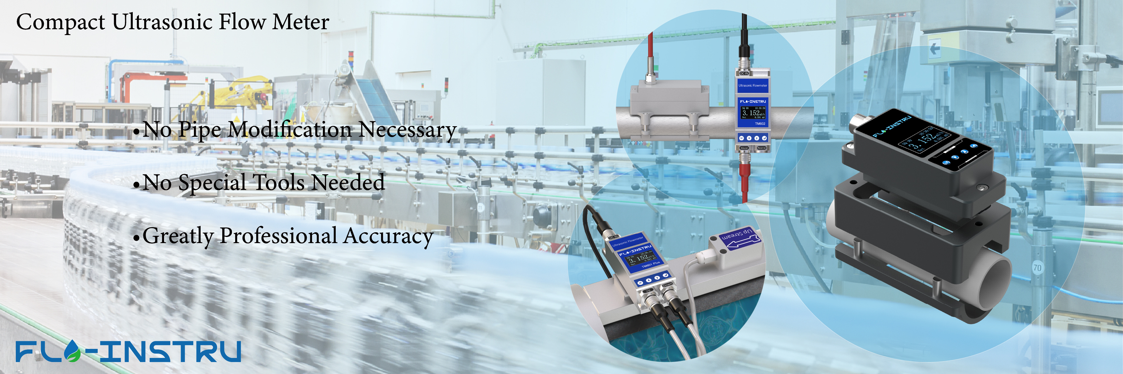 Quality Clamp-on Ultrasonic Flowmeter factory