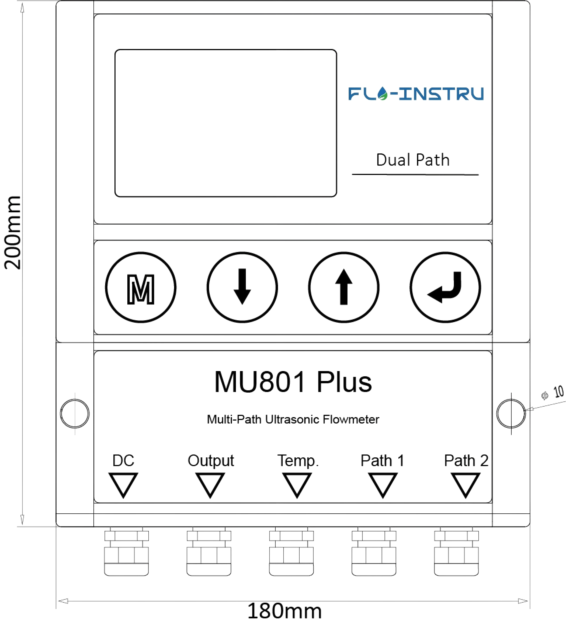 Flow Unit Plus Water Treatment System Equipped with MU801 Plus Ultrasonic Flowmeter ...