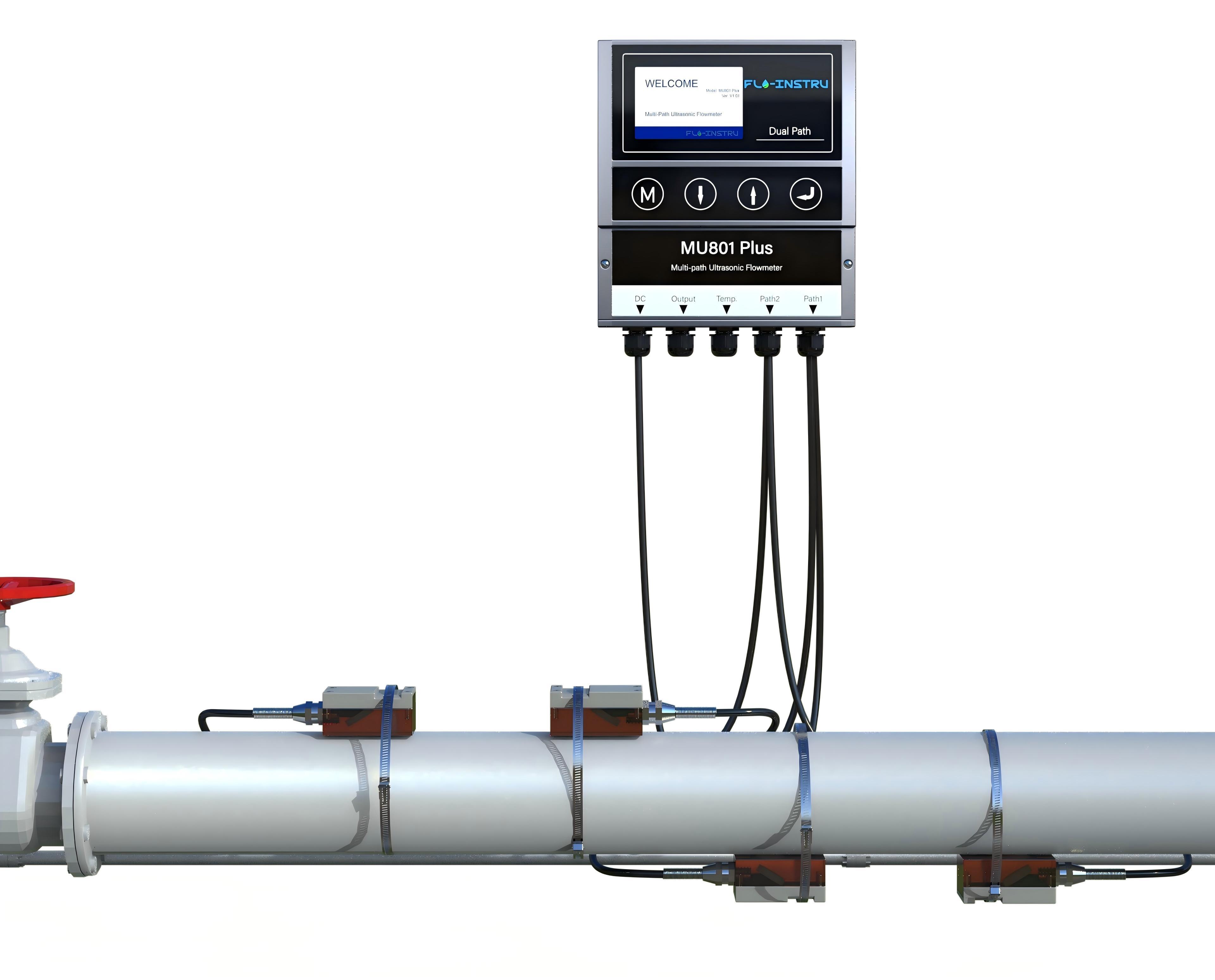 Flow Unit Plus MU801 Plus Water Treatment System Equipped with Multi Path Ultrasonic ...