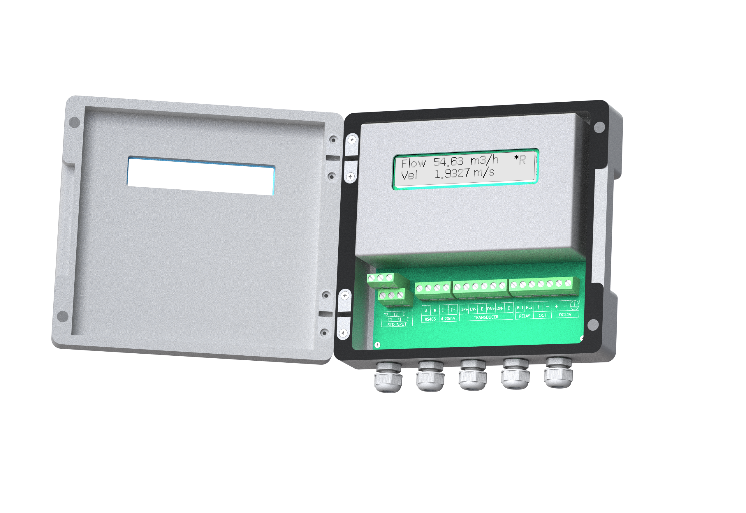ST505 Wall-Mounted Ultrasonic Flow Meter with Clamp-On